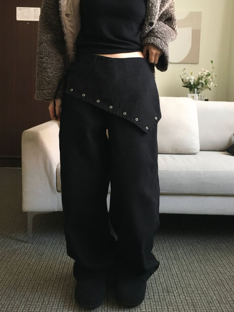 Eyelet Steel Lap Scarf Pants (3c)