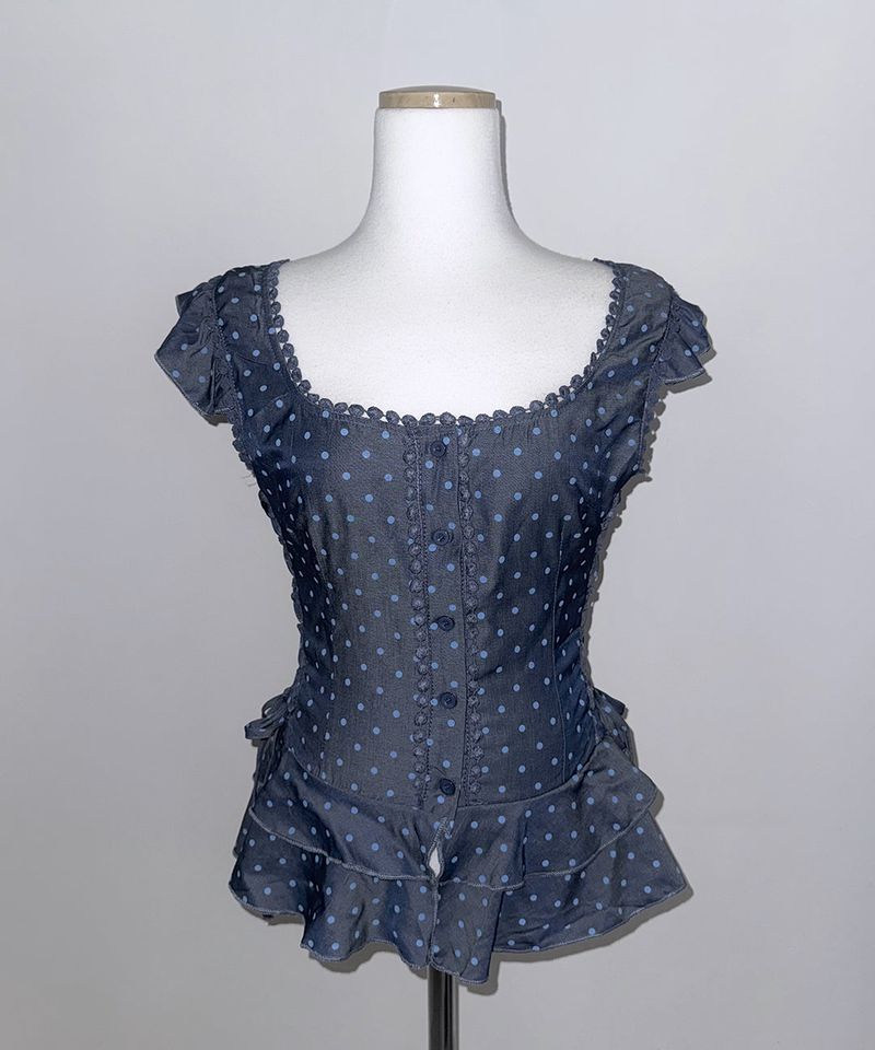 Bless Frill Blouse (2colors)