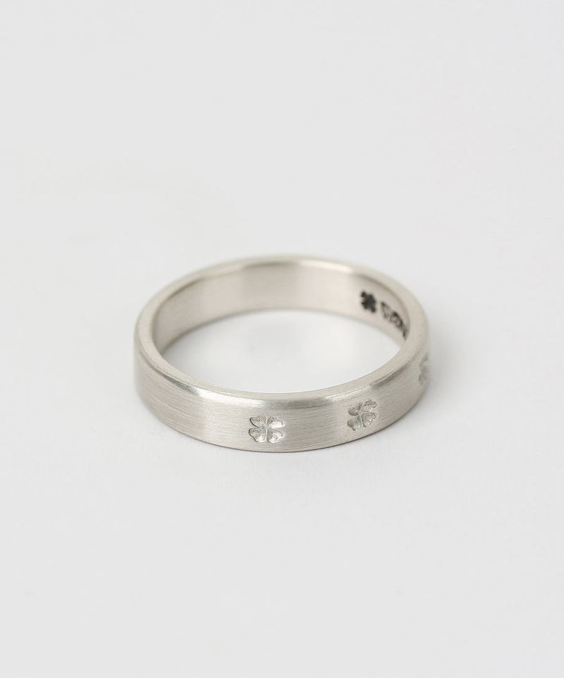 Clover simple rail ring W (925 silver)