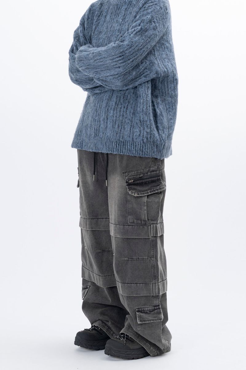 Double Layer Cargo Denim
