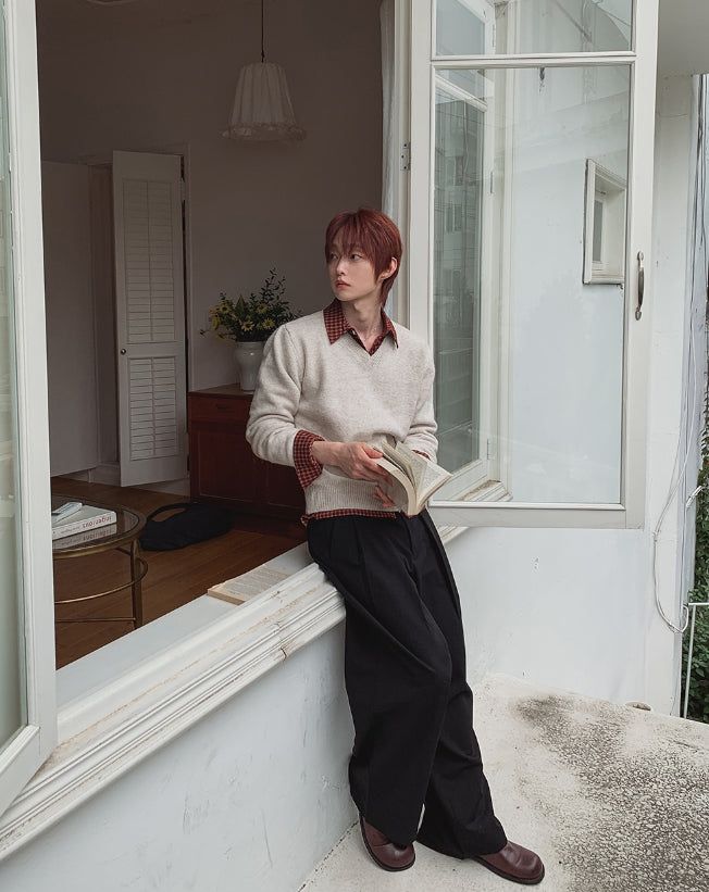 Keito Two-Tuck Wide Slacks