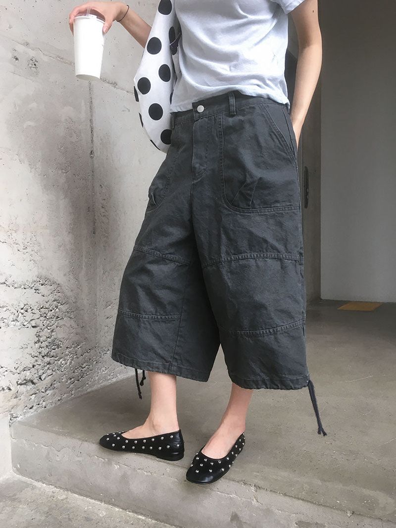 TUCK BERMUDA PANTS (2color)
