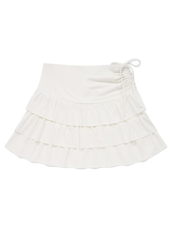 KIRSH（キルシー）の「CANCAN PLEATS MINI SKIRT [WHITE]（Skirts）」