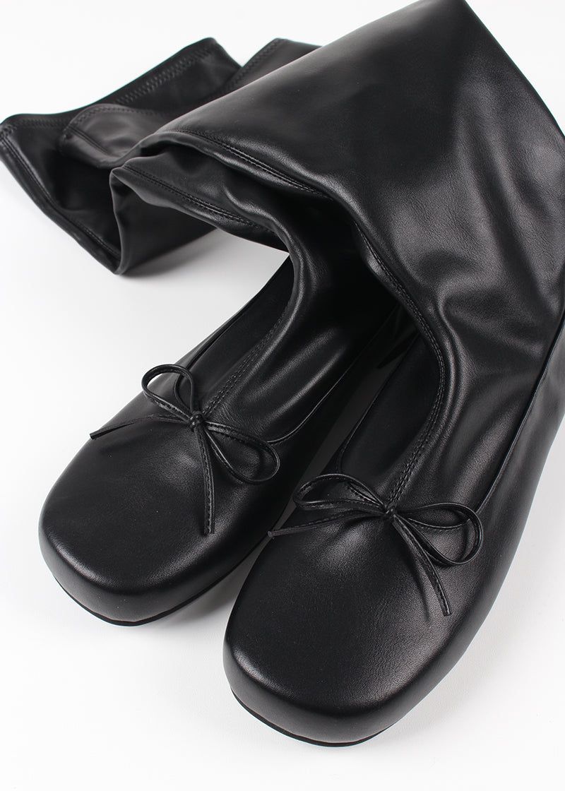 RIBBON FLAT BOOTS