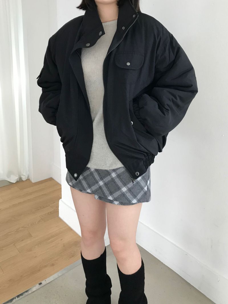 Bender High-Neck Padded Jumper (2 colors)