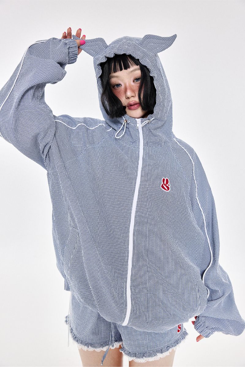 ウィングチェックウィンドブレーカー Navy