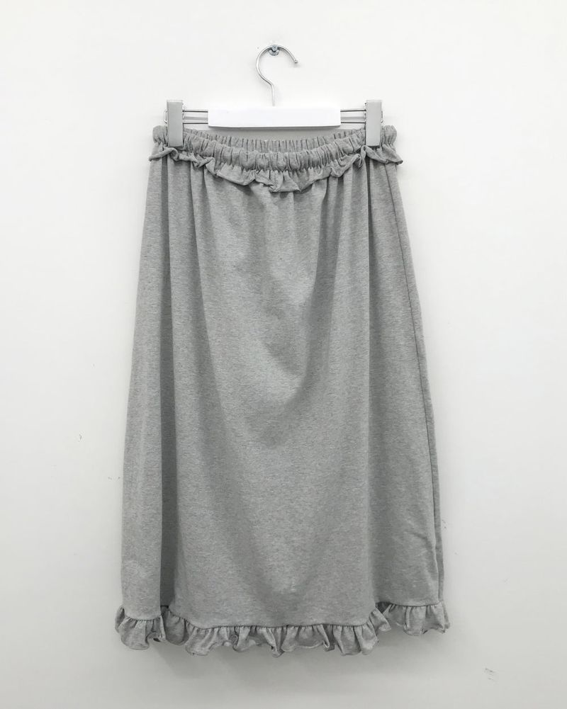 Sophie Frill Banding Long Skirt (4color)