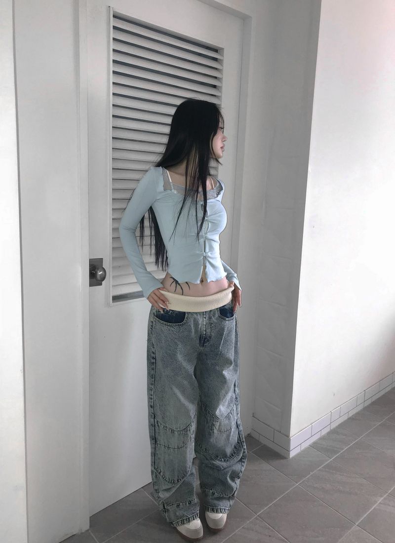 Bocchi layered top (2 color)