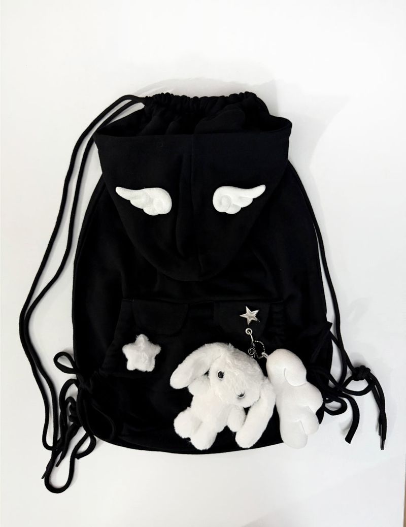 [MD PICK] bear hood backpack (2color)