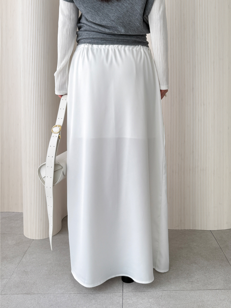 tulip satin skirts (3color)