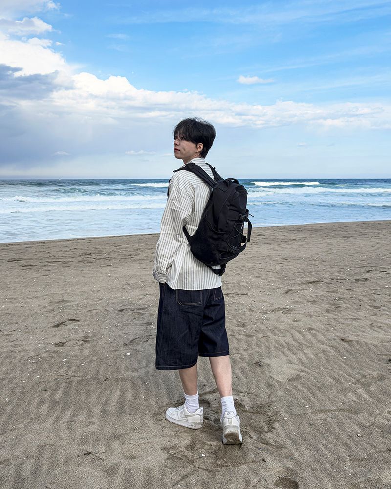 Rush Bermuda Raw Denim Pants