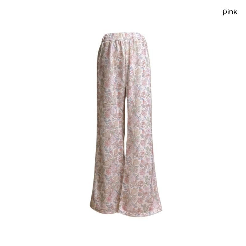 (2color) フラワーソフトパンツ