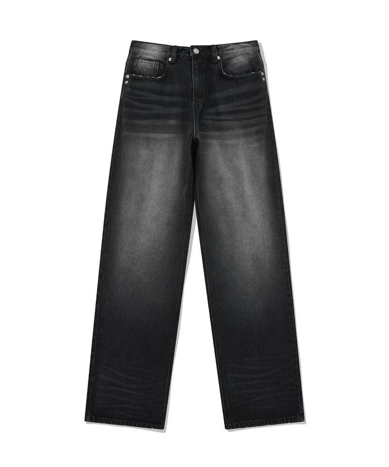 CHUCK（チャック）の「ヴィンテージ ウォッシュド デニムパンツ / CHUCK VINTAGE WASHED DENIM PANTS (DARK GRAY)（Pants）」