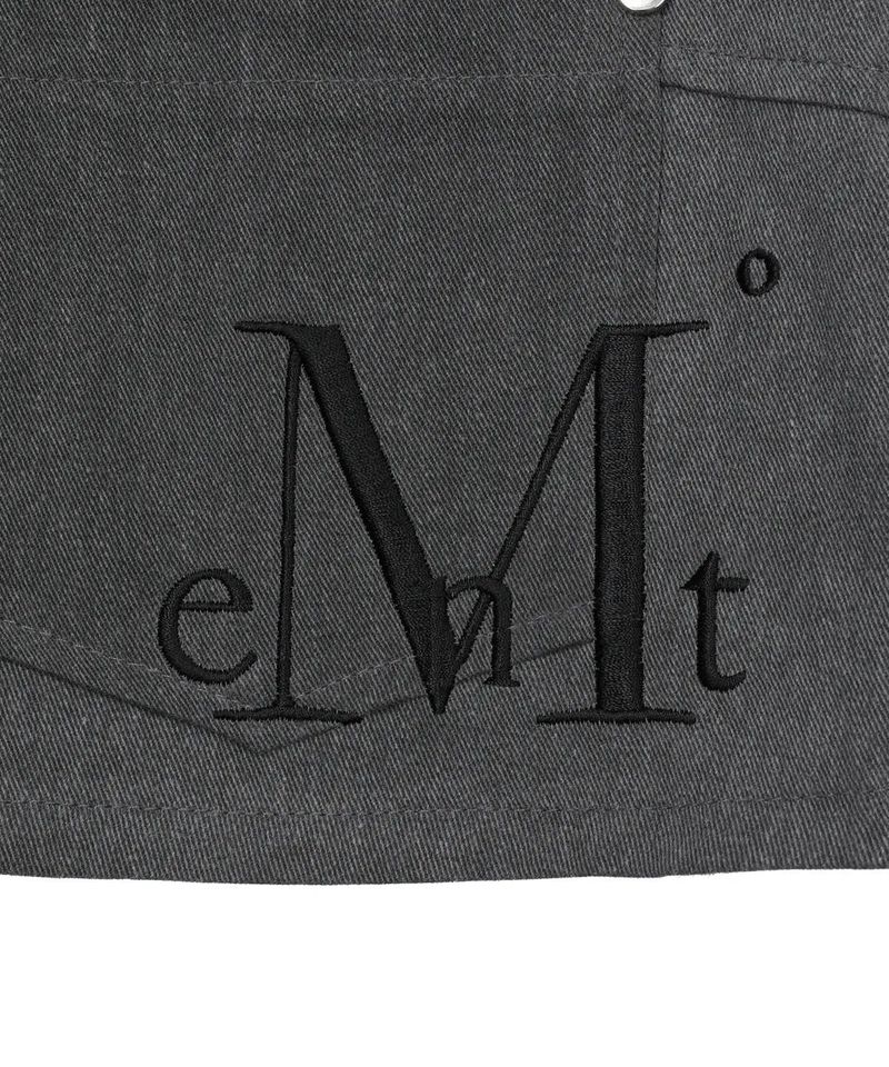 KRYPT PIGMENT ZIPPER POINT MINI SKIRT