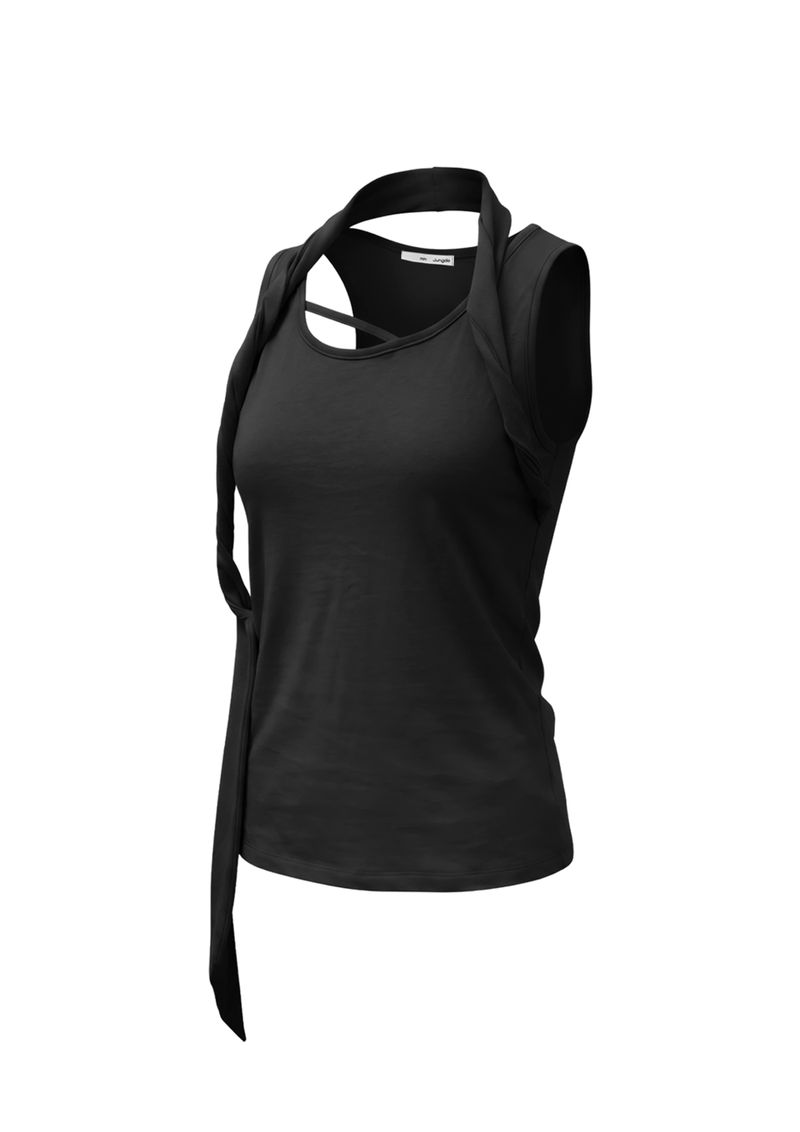 JUNGDO（ジョンド）の「 FLOATING LOOP SLEEVELESS . BLACK（Tops）」