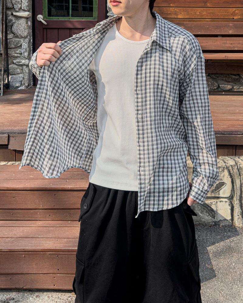 Focus Seersucker Check Shirt