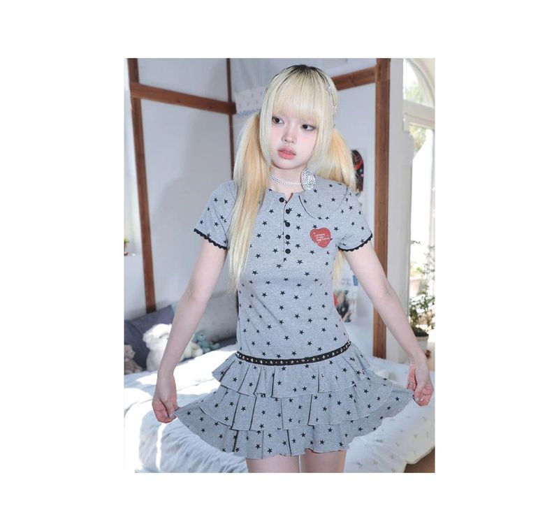 myorang（ミョラン）の「[Hashtag DDD] puffy star cake dress（Dresses）」