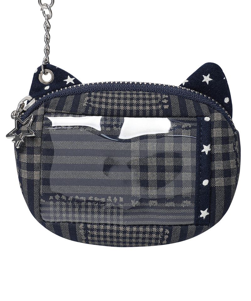 CAT CHECK POUCH KEYRING NAVY(CV2GSUAB60A)