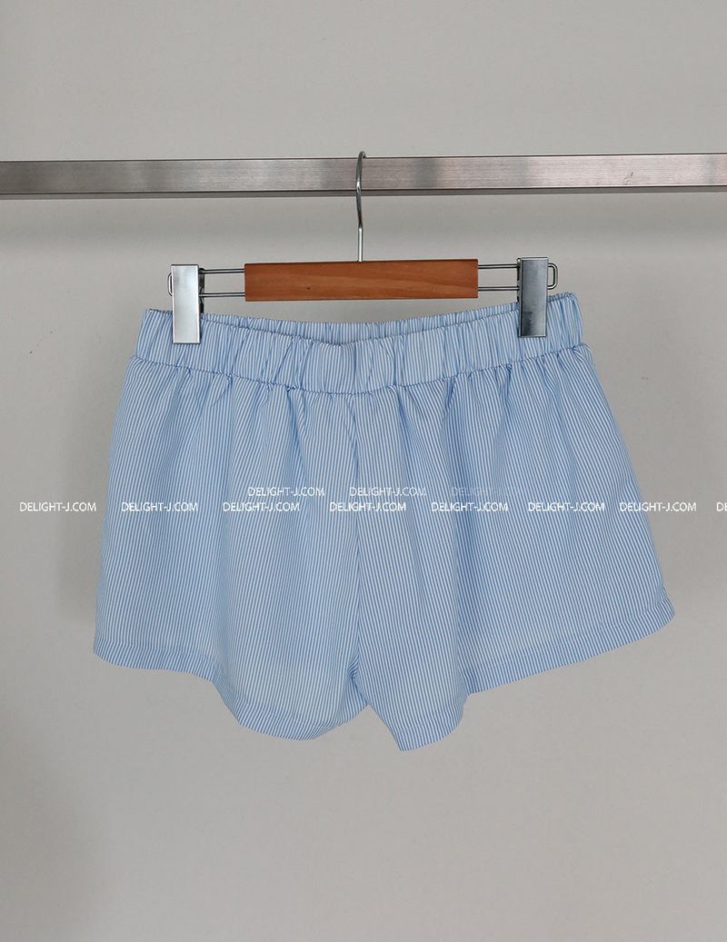 Stripe trunk banding shorts