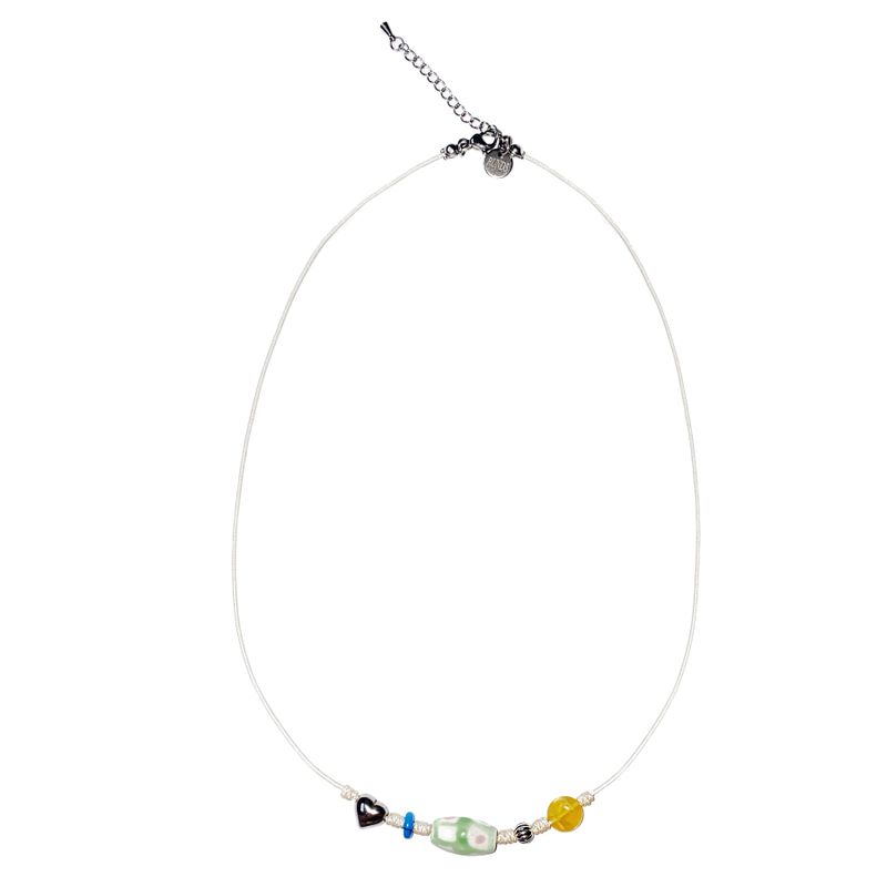 RUNDS(ランド)の「white gemstone necklace(Accessories)」