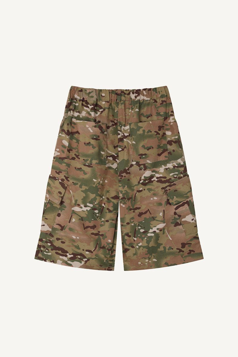 Multicamo Ripstop Bermuda Pants