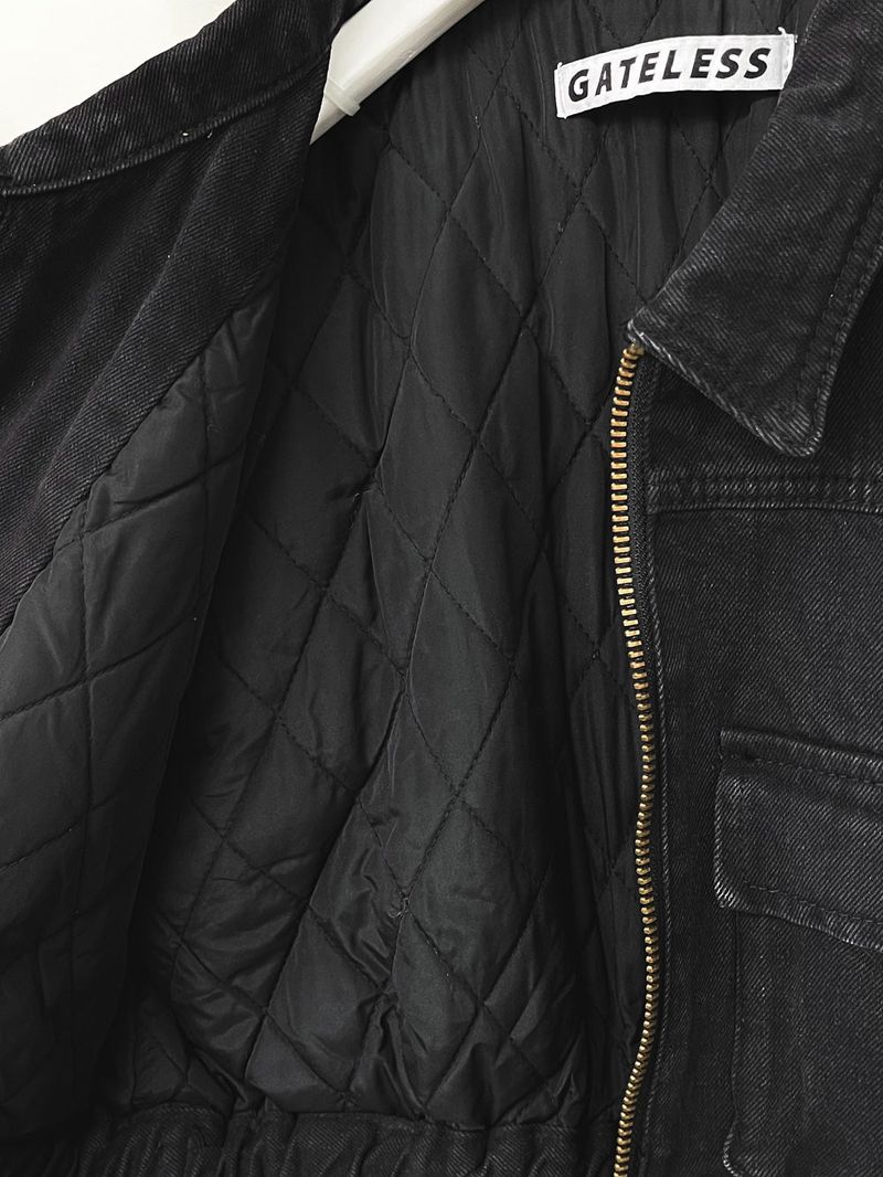 DENIM BOMBER JACKET