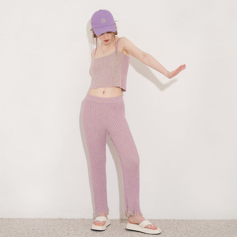 DAMAGED KNIT PANTS