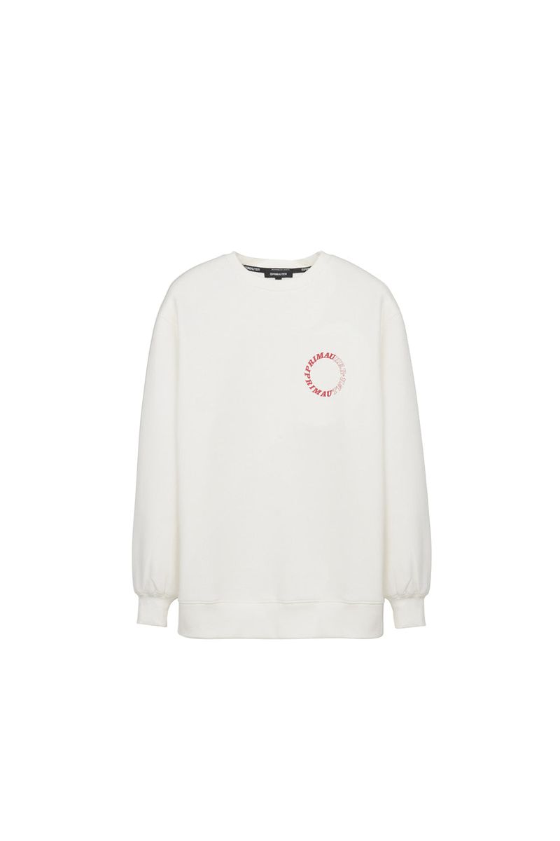 PRIMAUTER（プリマウター）の「ラウンドハータークルーネックスウェットシャツ (Premium Cotton)（トップス）」