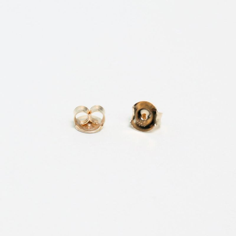14K gold cognac diamond earring