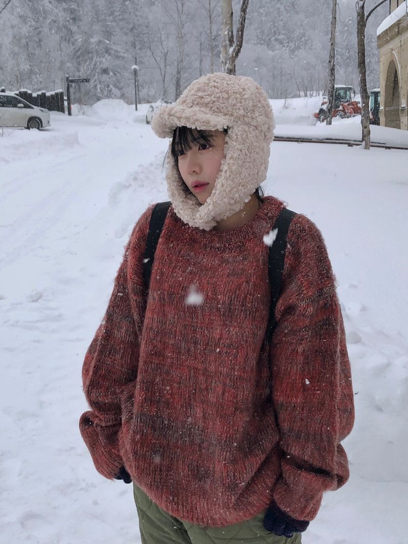 Fable snow melange knit