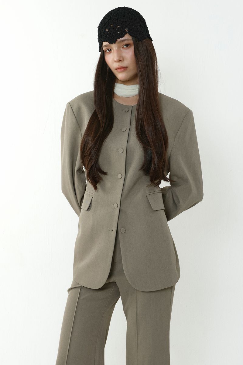 LE LINE JACKET_BEIGE