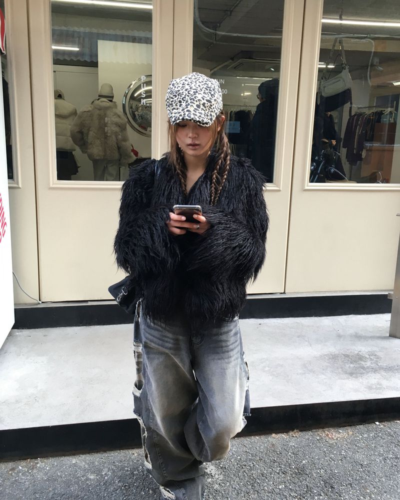 Leopard hunting cap