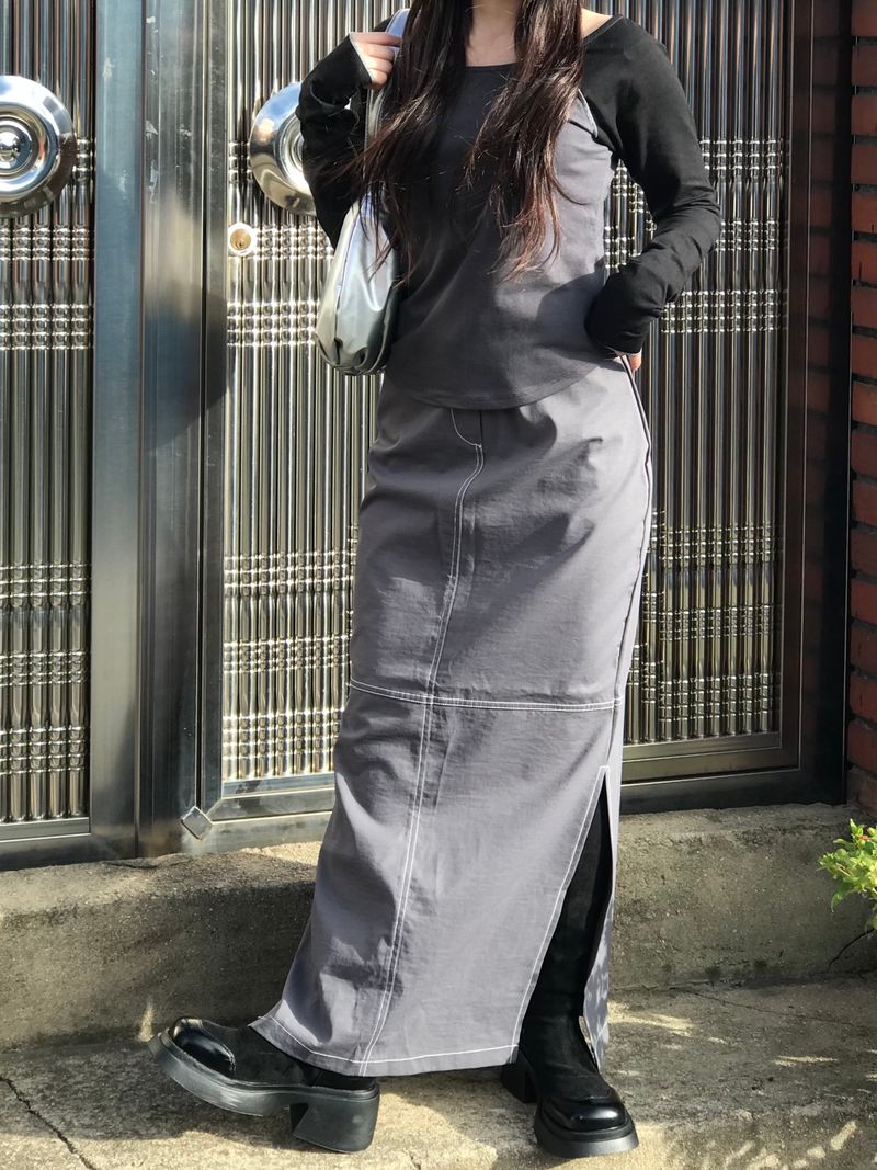 Sombrar slit long skirt