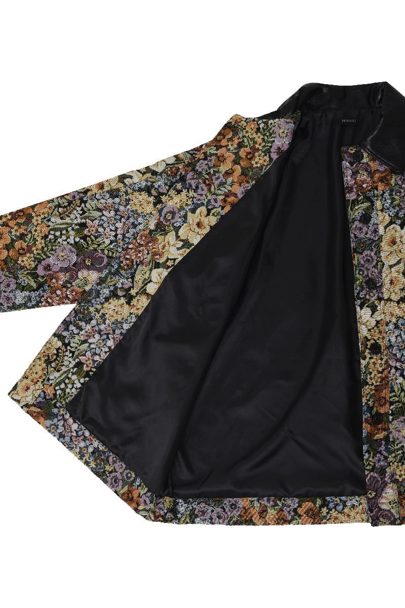 Flower Jacquard Half Jacket (multi)