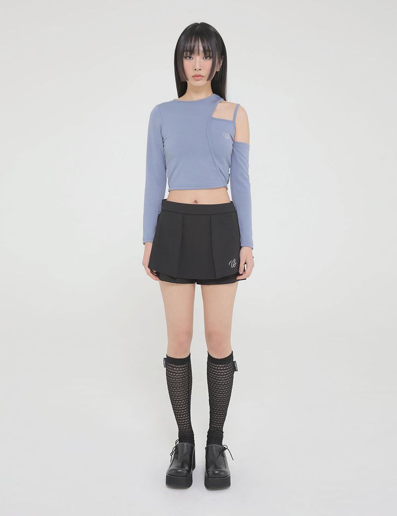 TULIP PANTS SKIRT(BLACK)