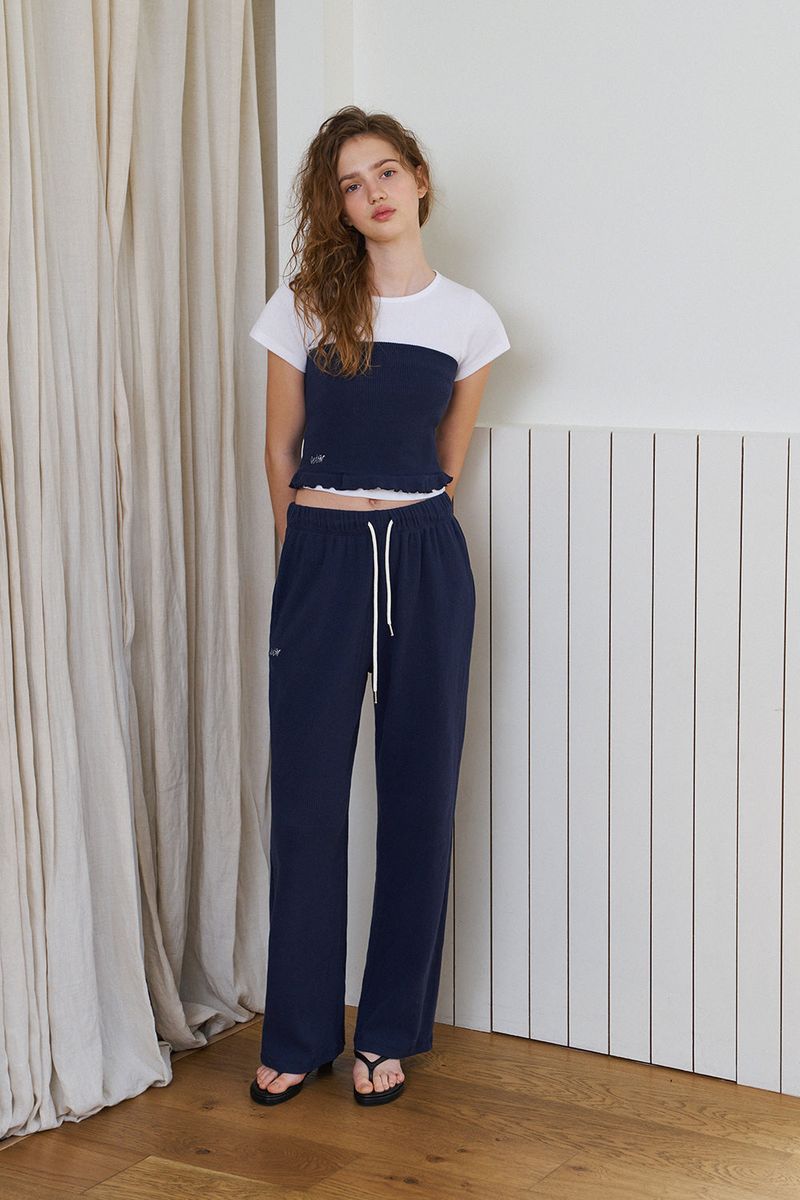 Waffle comfort top_navy