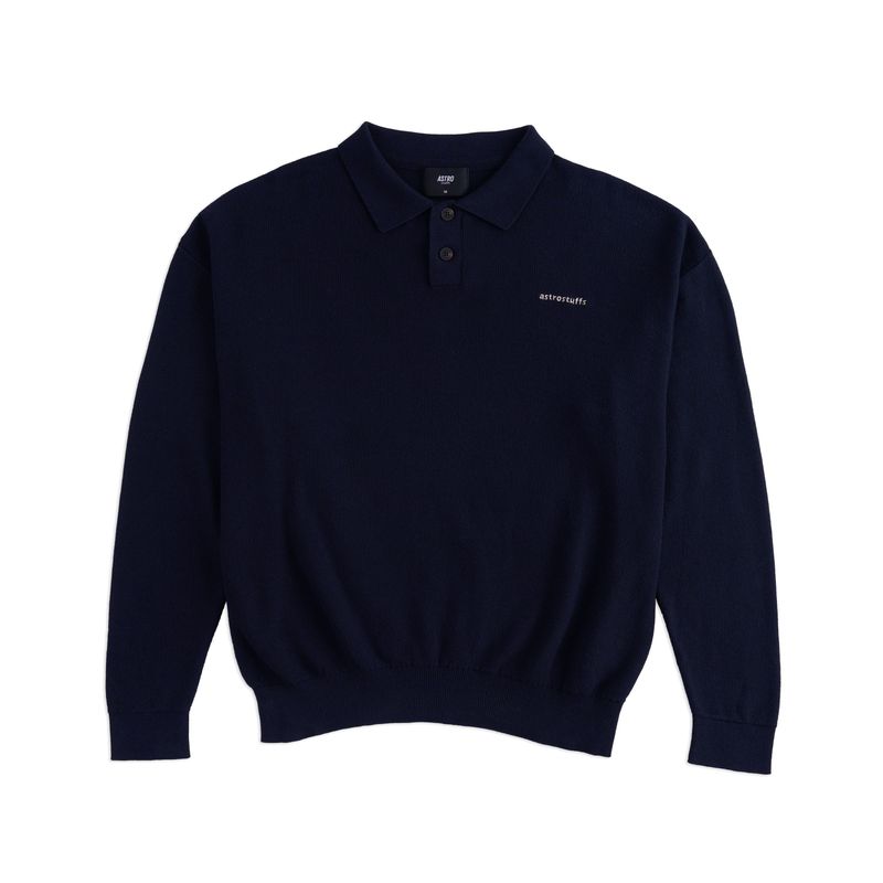 LIGHT POLO KNIT SWEATER