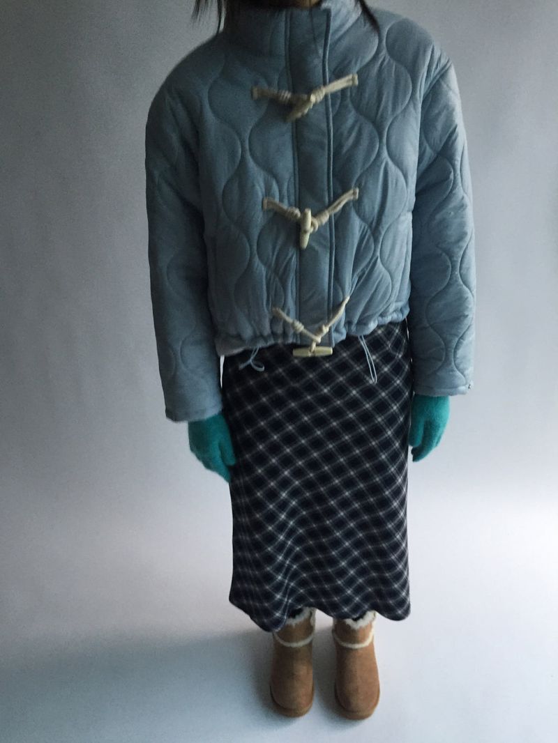 Tencel Vintage Checkered Skirt