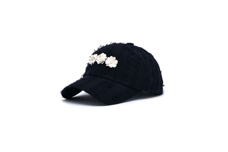 FLOWER BEADS CAP IN BALI BLACK
