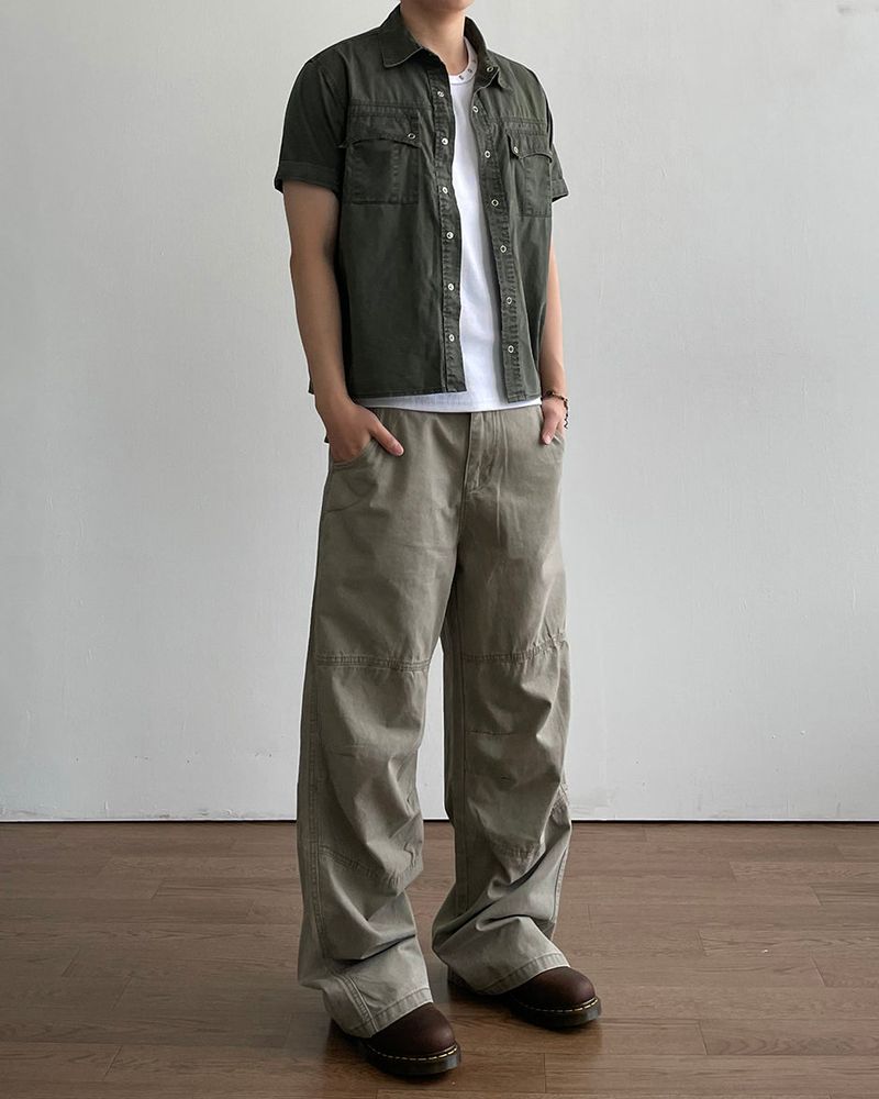 Season Panel Washed Pants