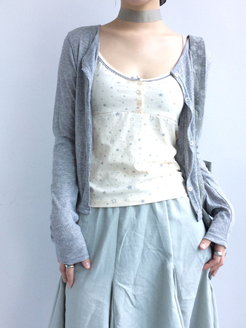 Dawn Star button sleeveless