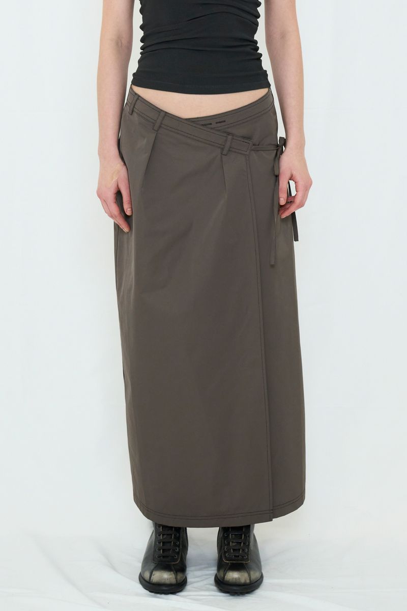 WRAP MAXI SKIRT