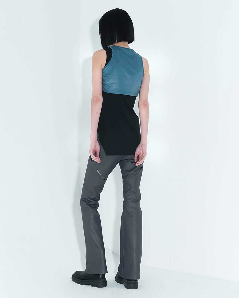 Chain Link Layered Top _ Teal