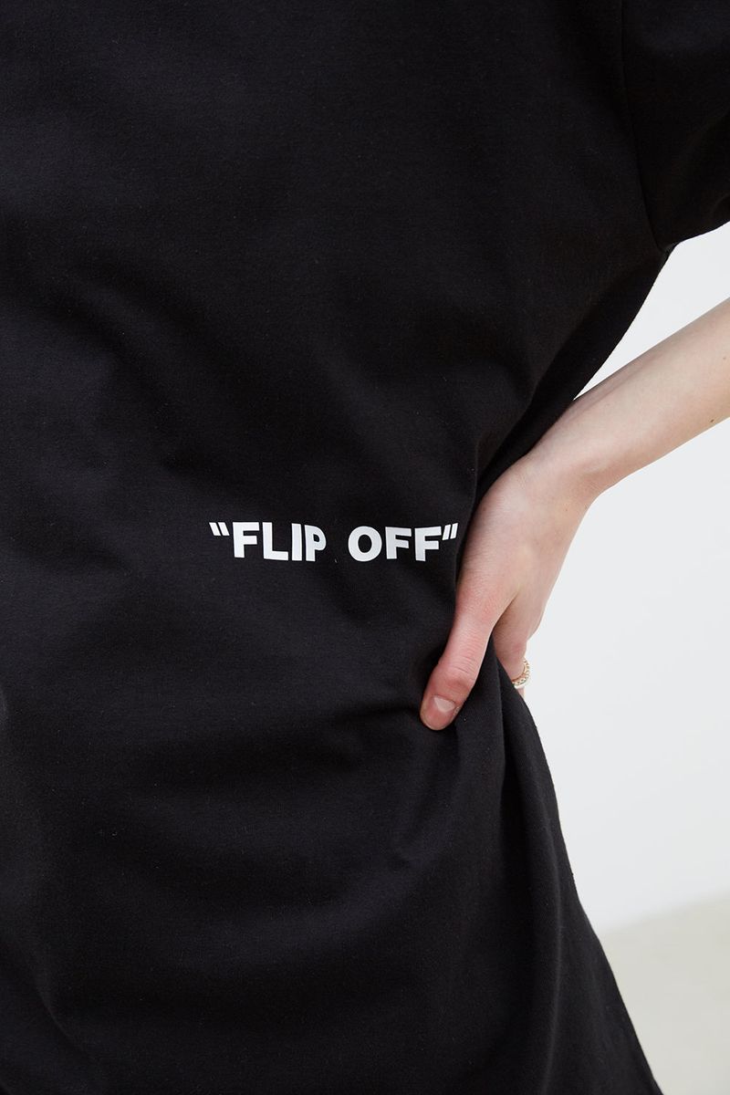 FLIP OFF T-SHIRT (BLACK)