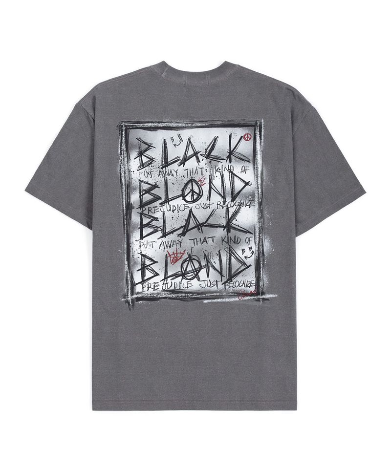 BLACKBLOND(ブラックブロンド)の「BBD Disorder Pigment T-Shirt (Gray)(Tops)」