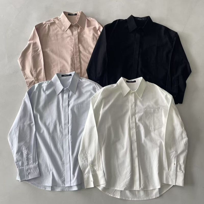 Sharp Silhouette Long-Sleeve Shirt