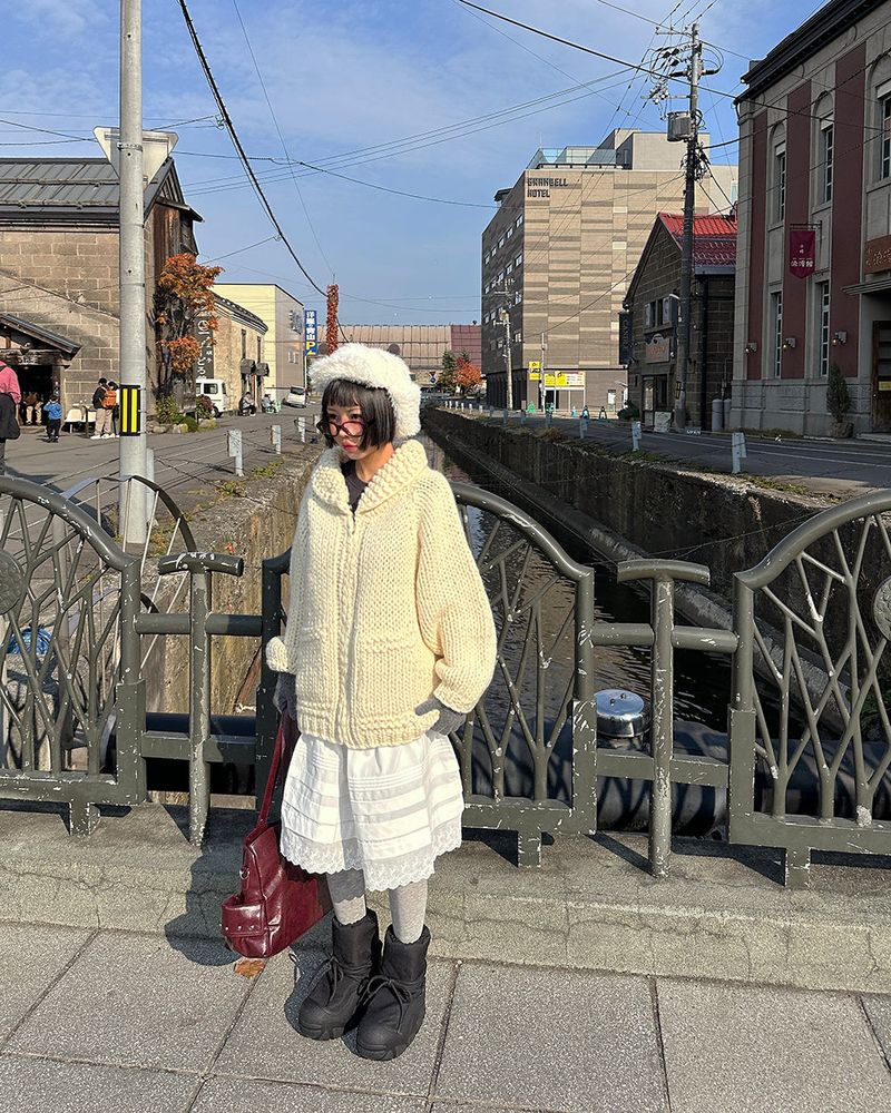Earrings Roll Up Fur Truffer Hat