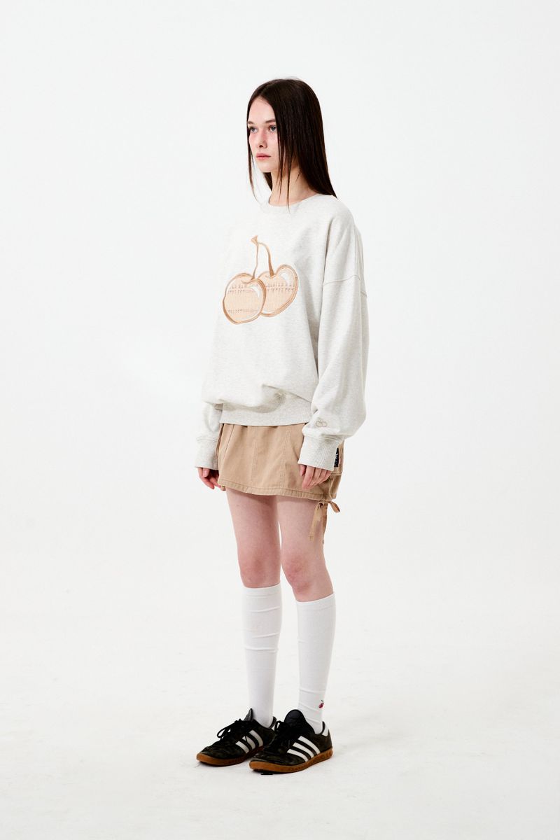 BIG CHERRY SWEATSHIRT - OATMEAL