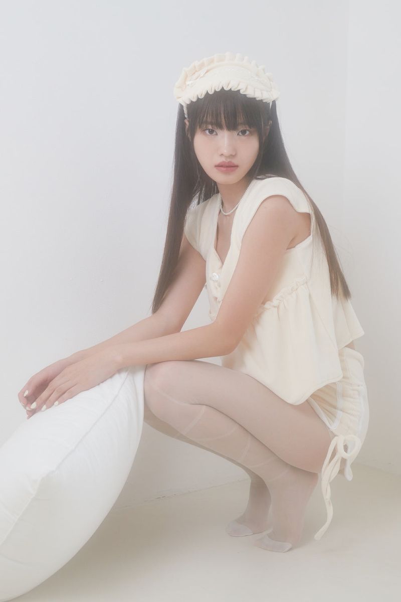 VELVET PAJAMA TOP (IVORY)