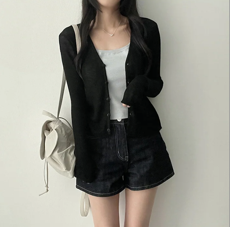 Derming knit sleeveless shirt